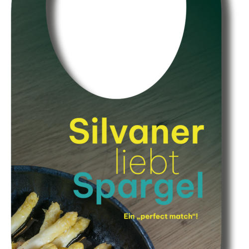 flaschenanhänger: silvaner liebt spargel