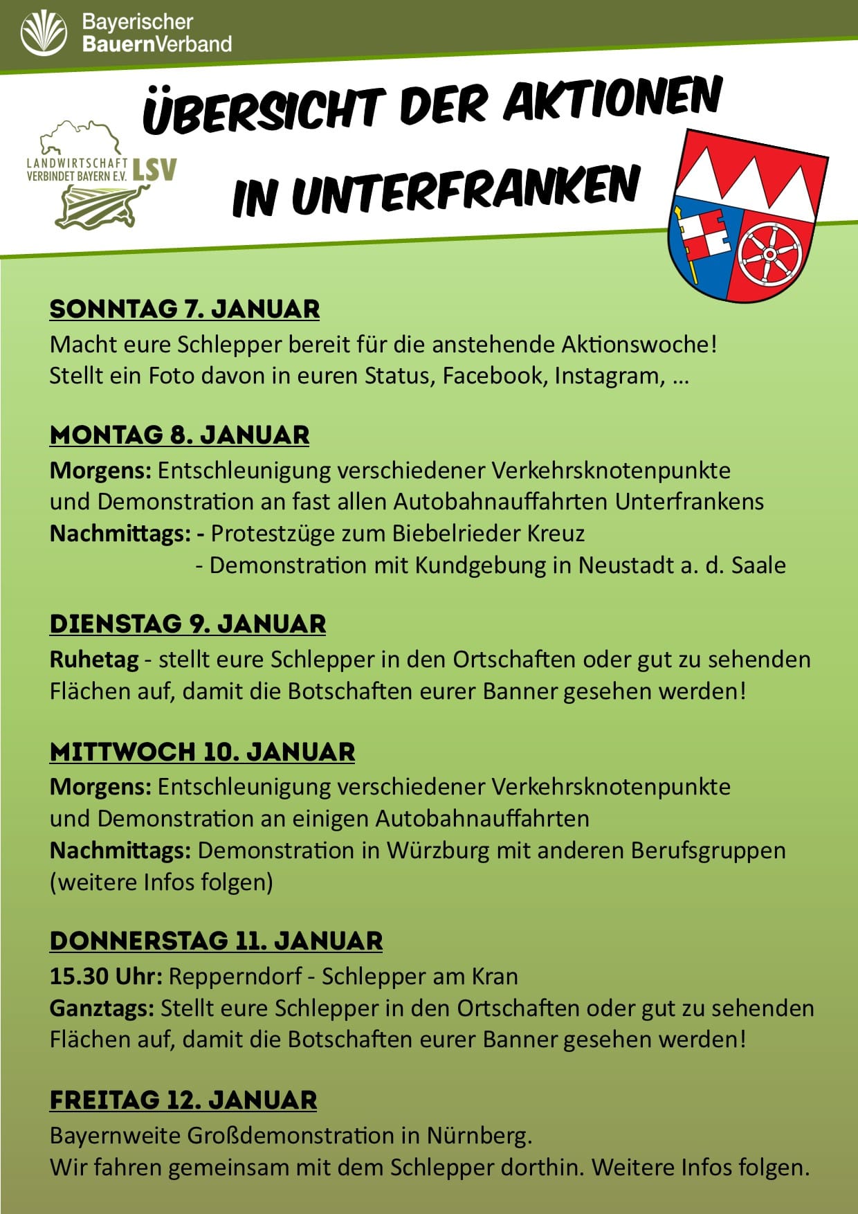 Aktionswoche 08.-12. Januar 2024