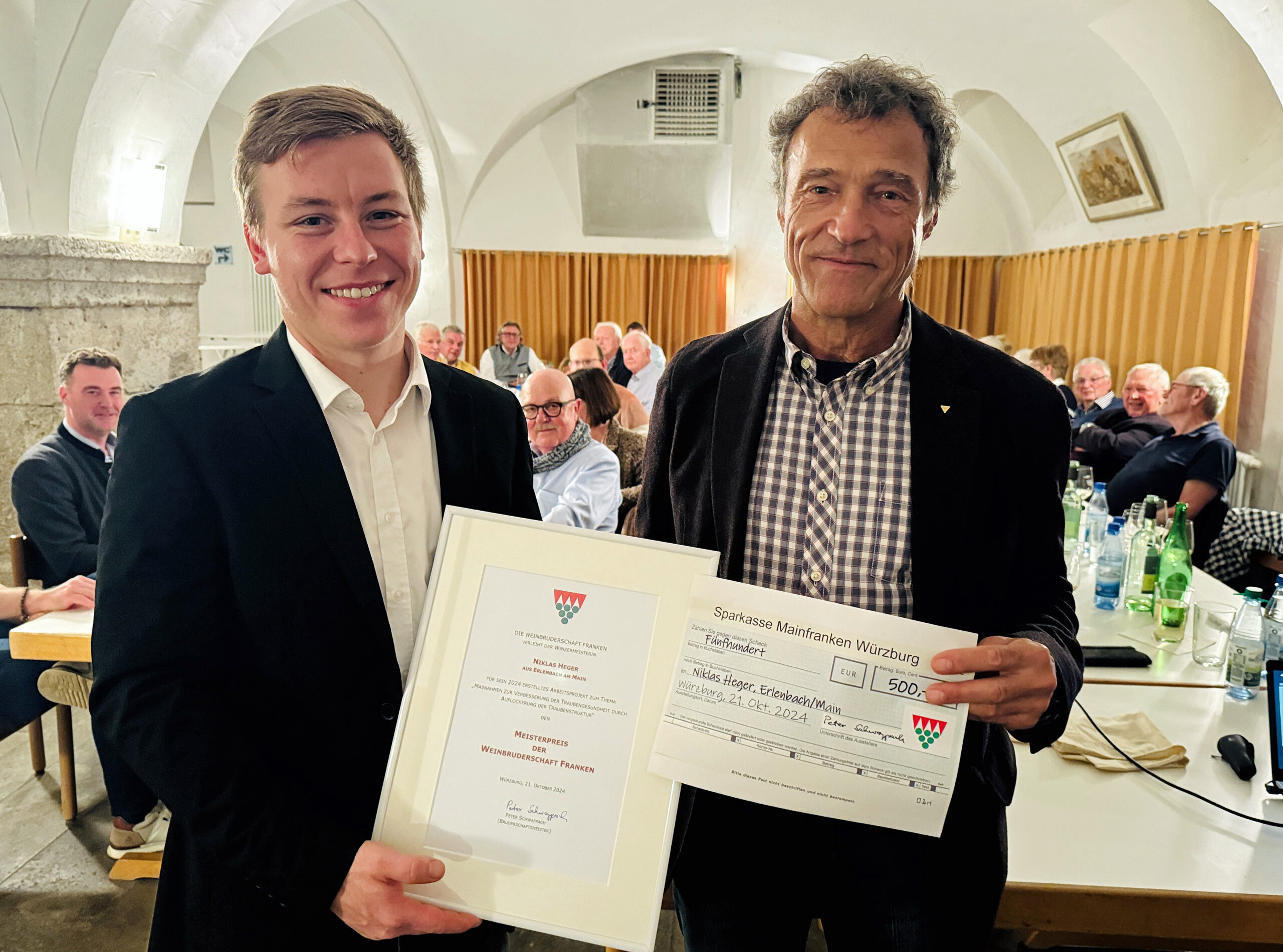 Weinbruderschaft vergibt Meisterpreis an Niklas Heger