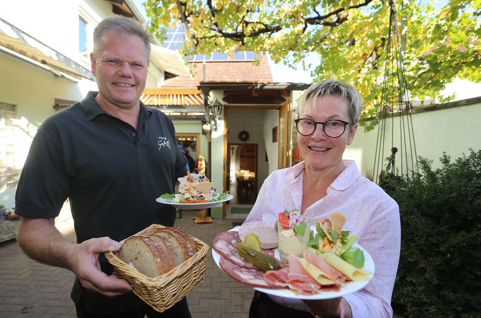 Heckenwirtschaft Gessner am 12.10.2018 in Garstadt. Foto: Karl-Josef Hildenbrand