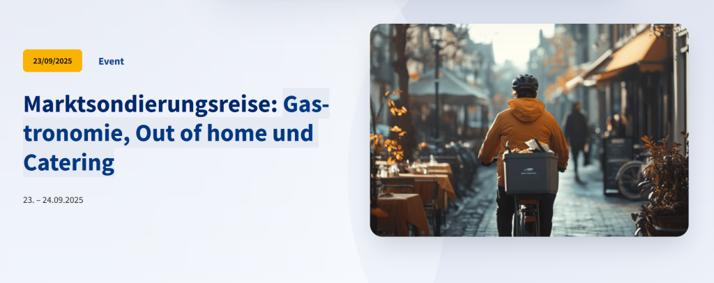 Marktsondierungsreise: Gastronomie, Out of home und Catering Niederlande: Screenshot: www.dnhk.org