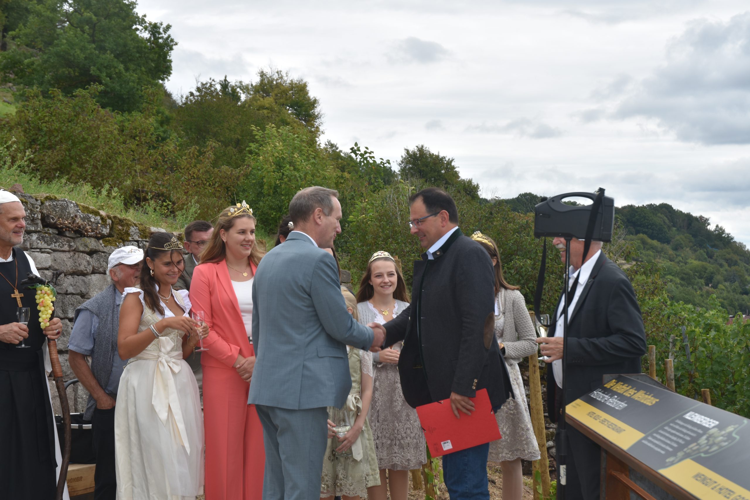 Der terroir f Punkt Abt Degen Weintal wurde am 01.09.2025 eröffnet. Foto: Landratsamt Haßberge / Monika Göhr
