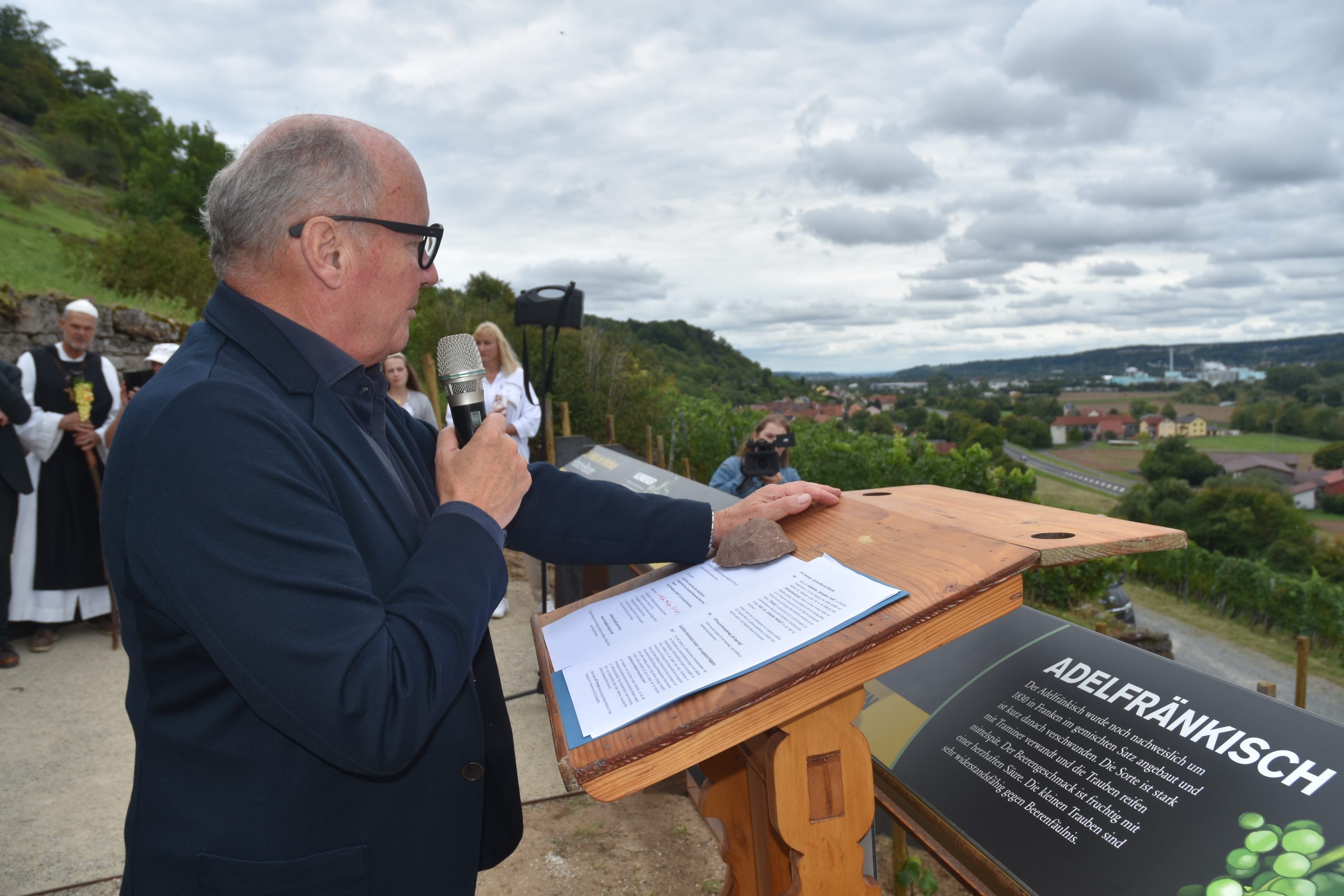 Der terroir f Punkt Abt Degen Weintal wurde am 01.09.2025 eröffnet. Foto: Landratsamt Haßberge / Monika Göhr