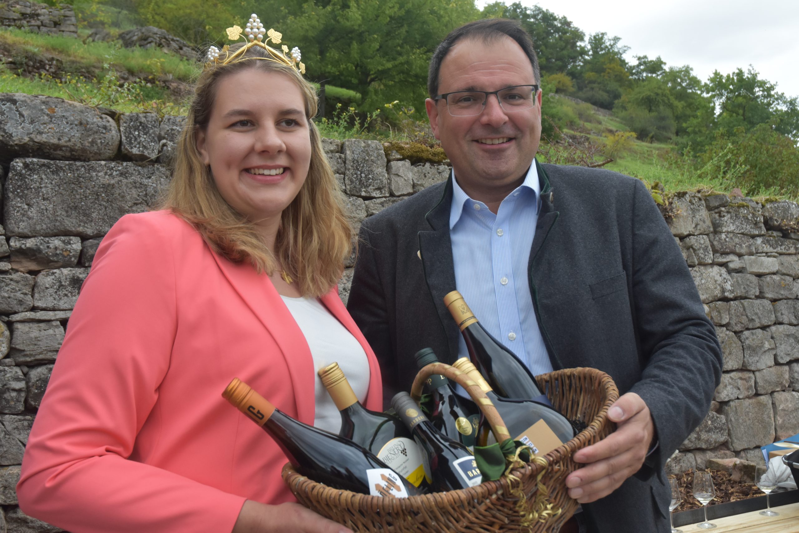 Der terroir f Punkt Abt Degen Weintal wurde am 01.09.2025 eröffnet. Foto: Landratsamt Haßberge / Monika Göhr
