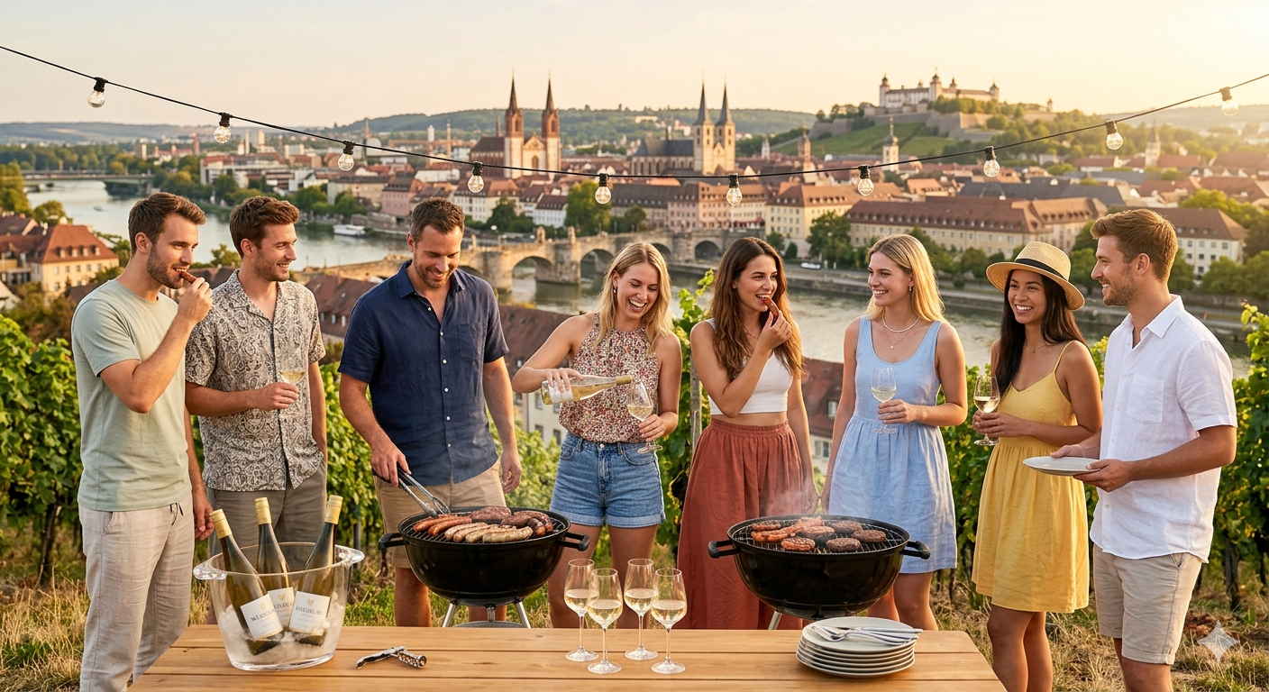 Winzerinnen und Winzer für Video- und Fotoaufnahmen Grillen & Frankenwein gesucht