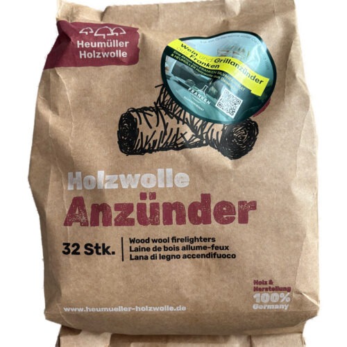 grillanzünder von holzwolle heumüller