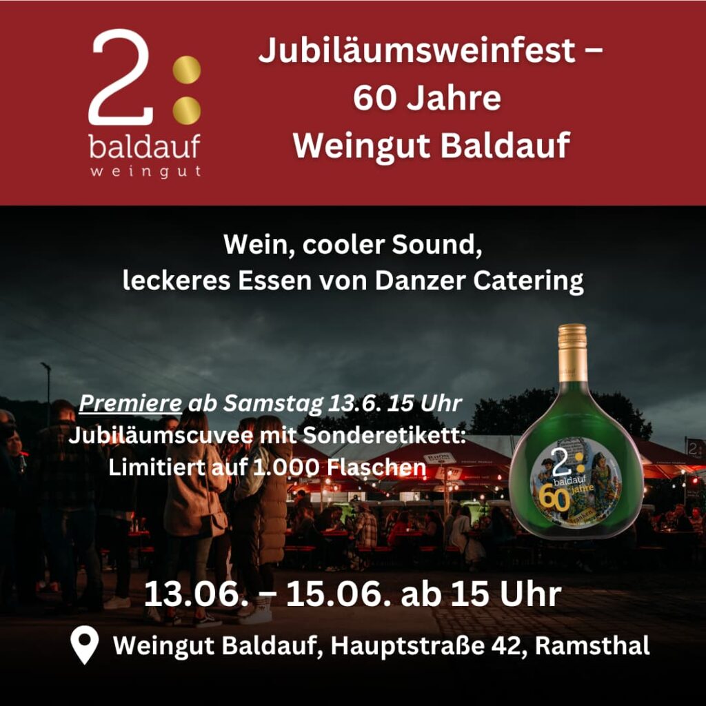 Das Jubiläums-Weinfest vom 13. bis 15. Juni 2026