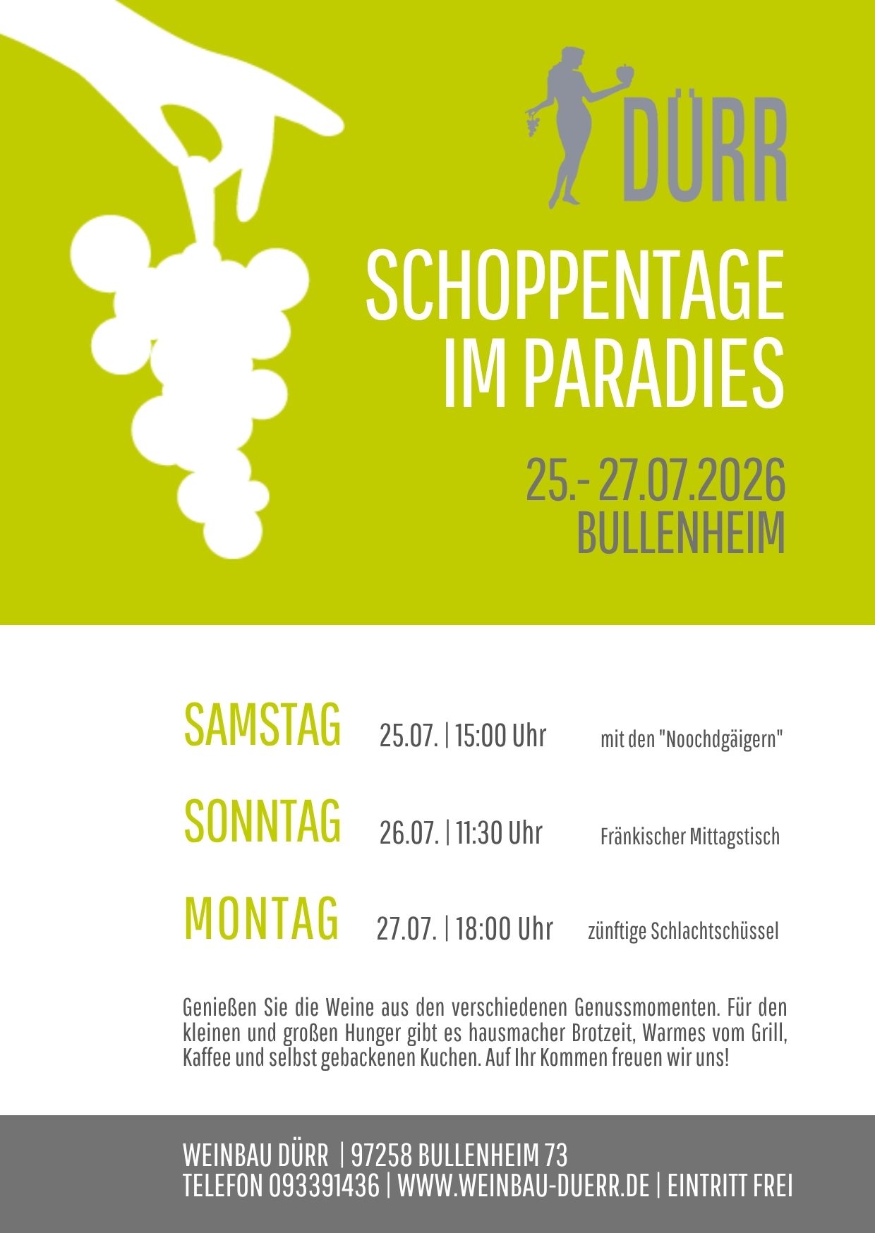 schoppentage 2026