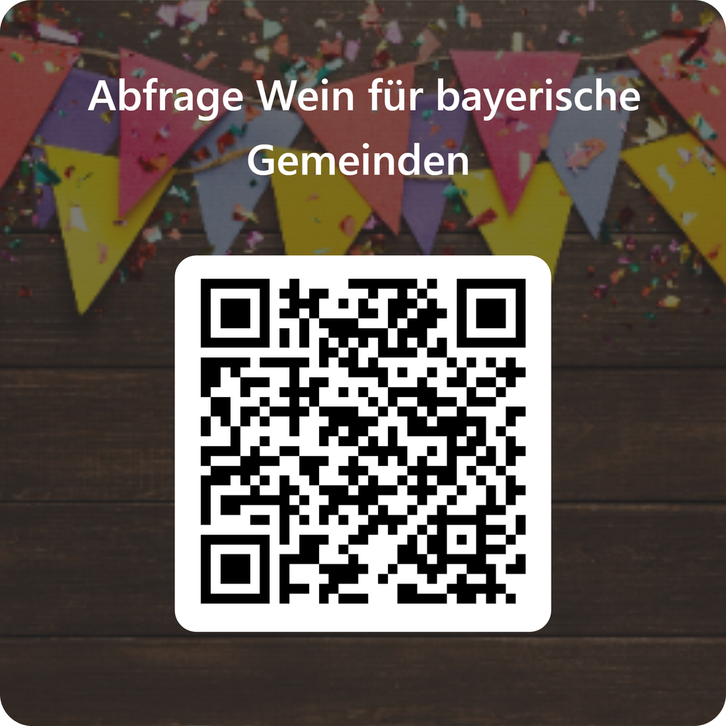 qrcode für abfrage wein für bayerische gemeinden 