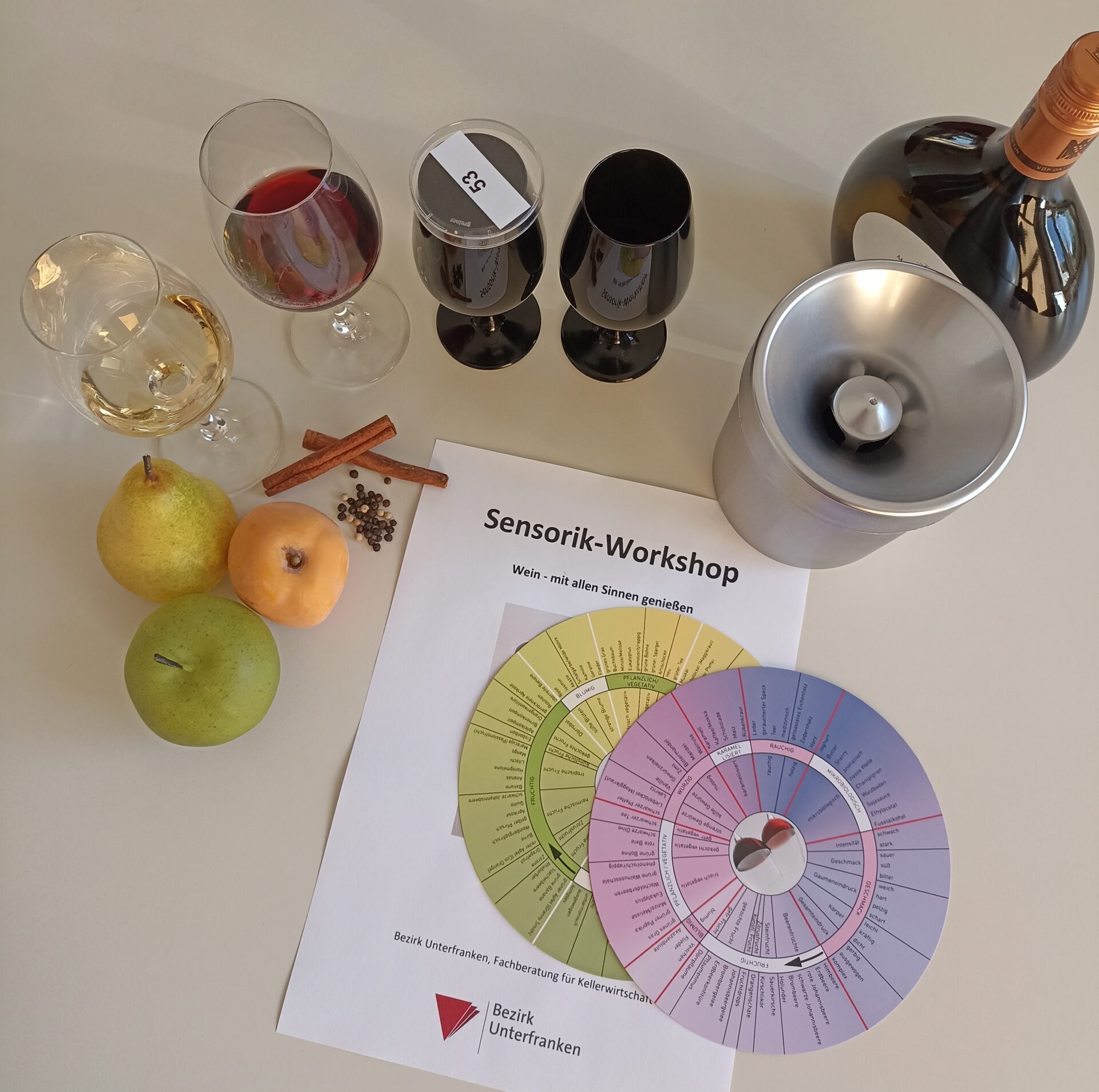 Sensorikworkshop Grundlagen 2026 des Bezirks Unterfranken