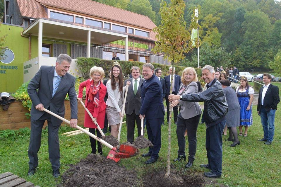 Neu gestaltete Weinparadiesscheune