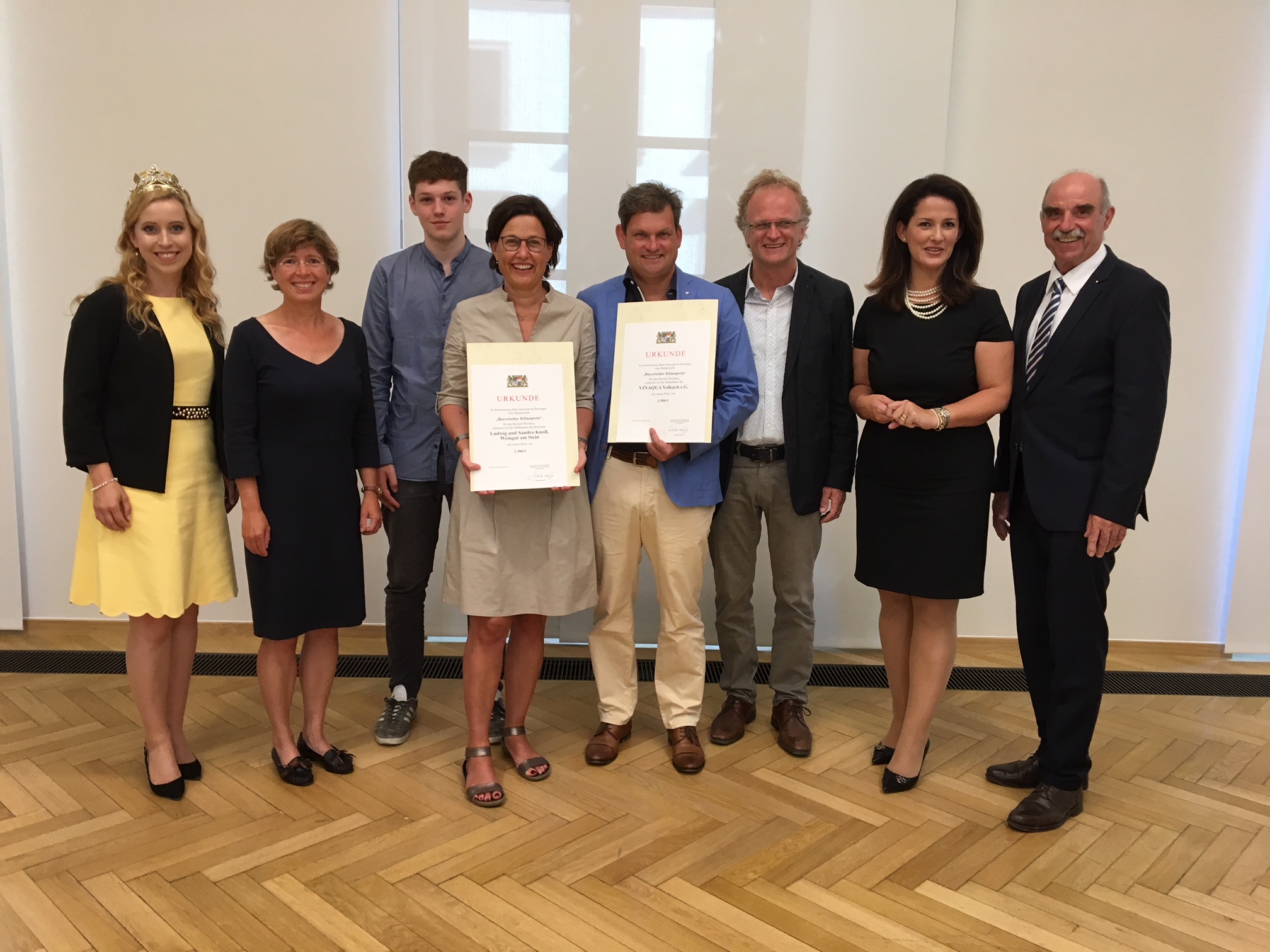 Bayerischer Klimapreis für Fränkischen Weinbau