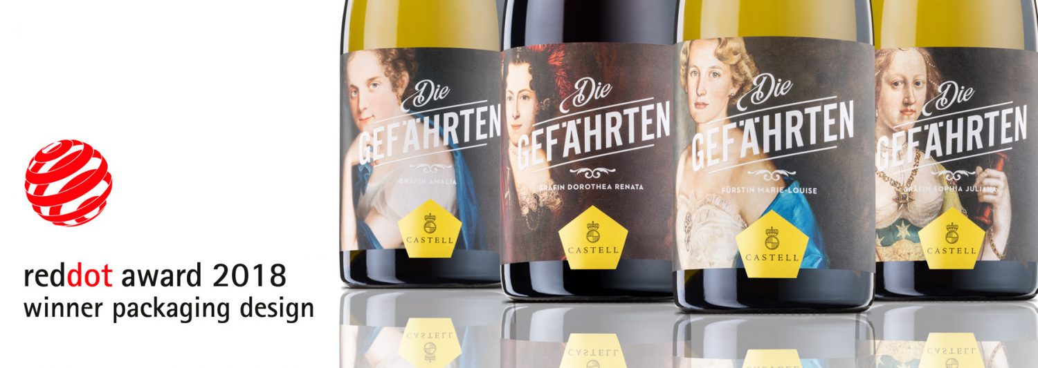 Casteller Weinlinie „Die Gefährten“ gewinnt Red Dot Award