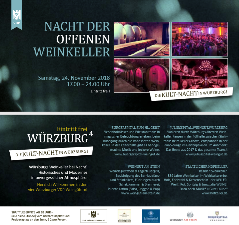 Nacht der offenen Weinkeller in Würzburg