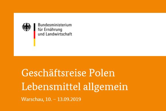 BMEL-Exportförderprogramm: Geschäftsreise Polen