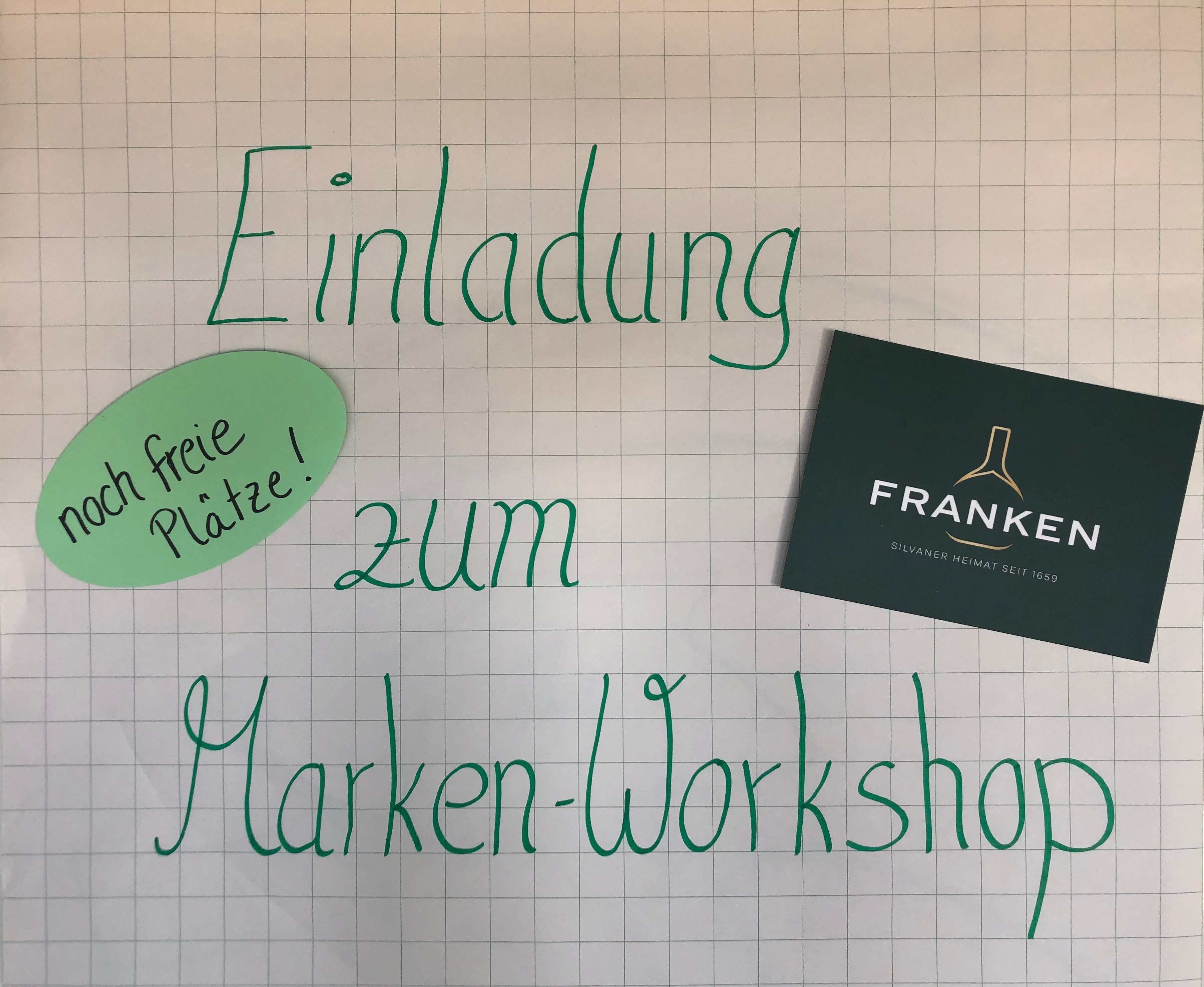 Letzte Chance: Anmeldung zum Markenworkshop in Wiesenbronn und Frickenhausen!