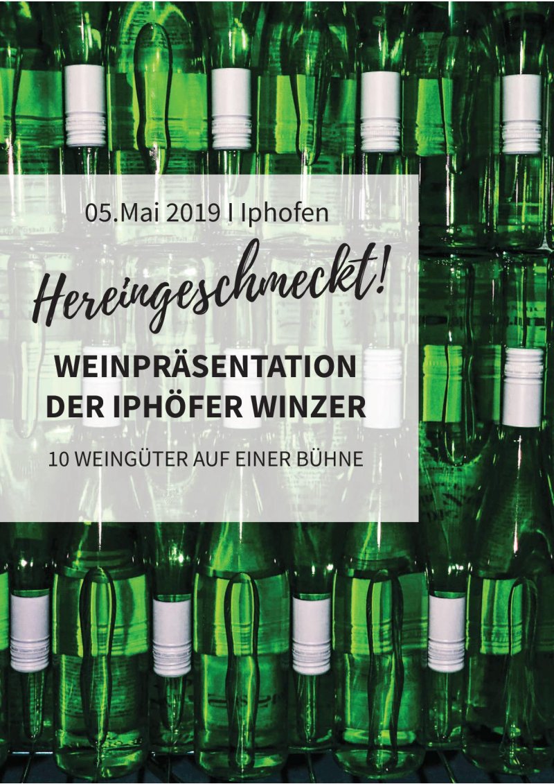 Weinpräsentation der Iphöfer Winzer am 05. Mai