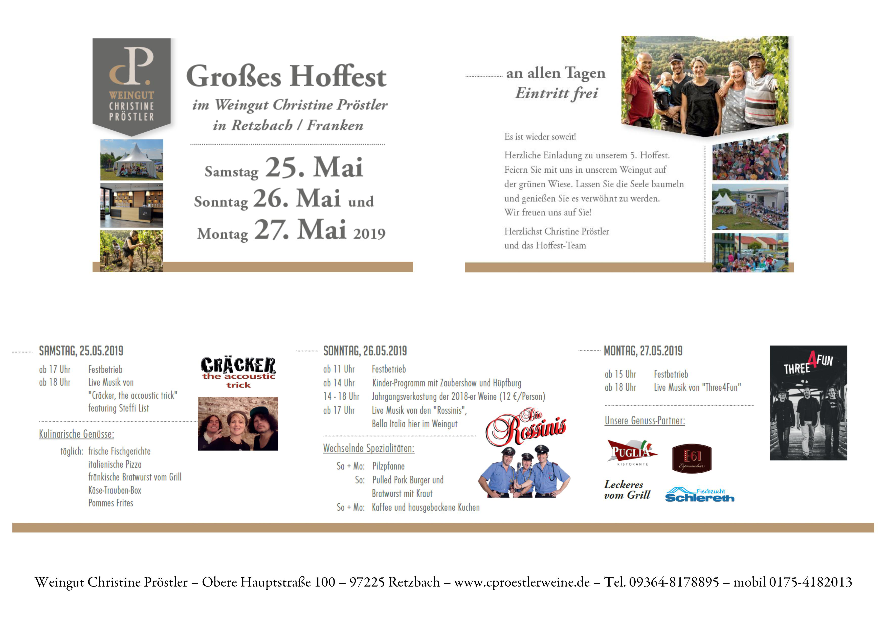 Hoffest beim Weingut Christine Pröstler