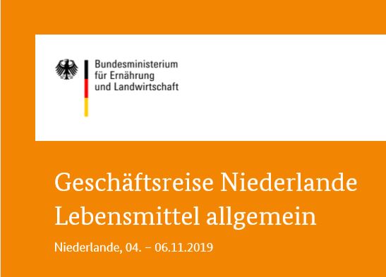 Geschäftsreise Niederlande Lebensmittel allgemein