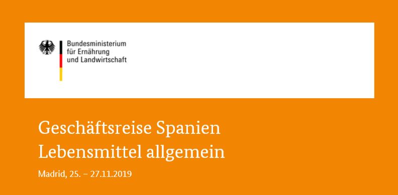 Geschäftsreise Spanien Lebensmittel allgemein