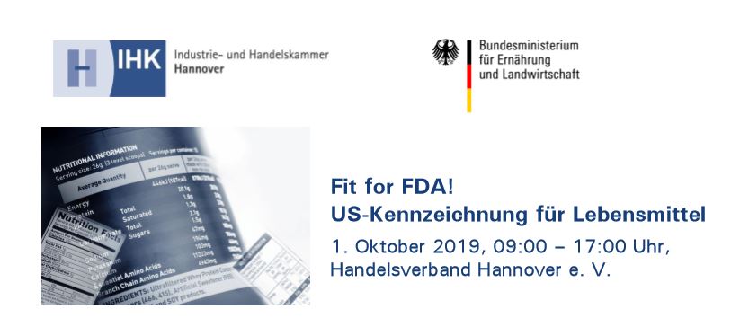 Seminar: Fit for FDA! US-Kennzeichnung für Lebensmittel!