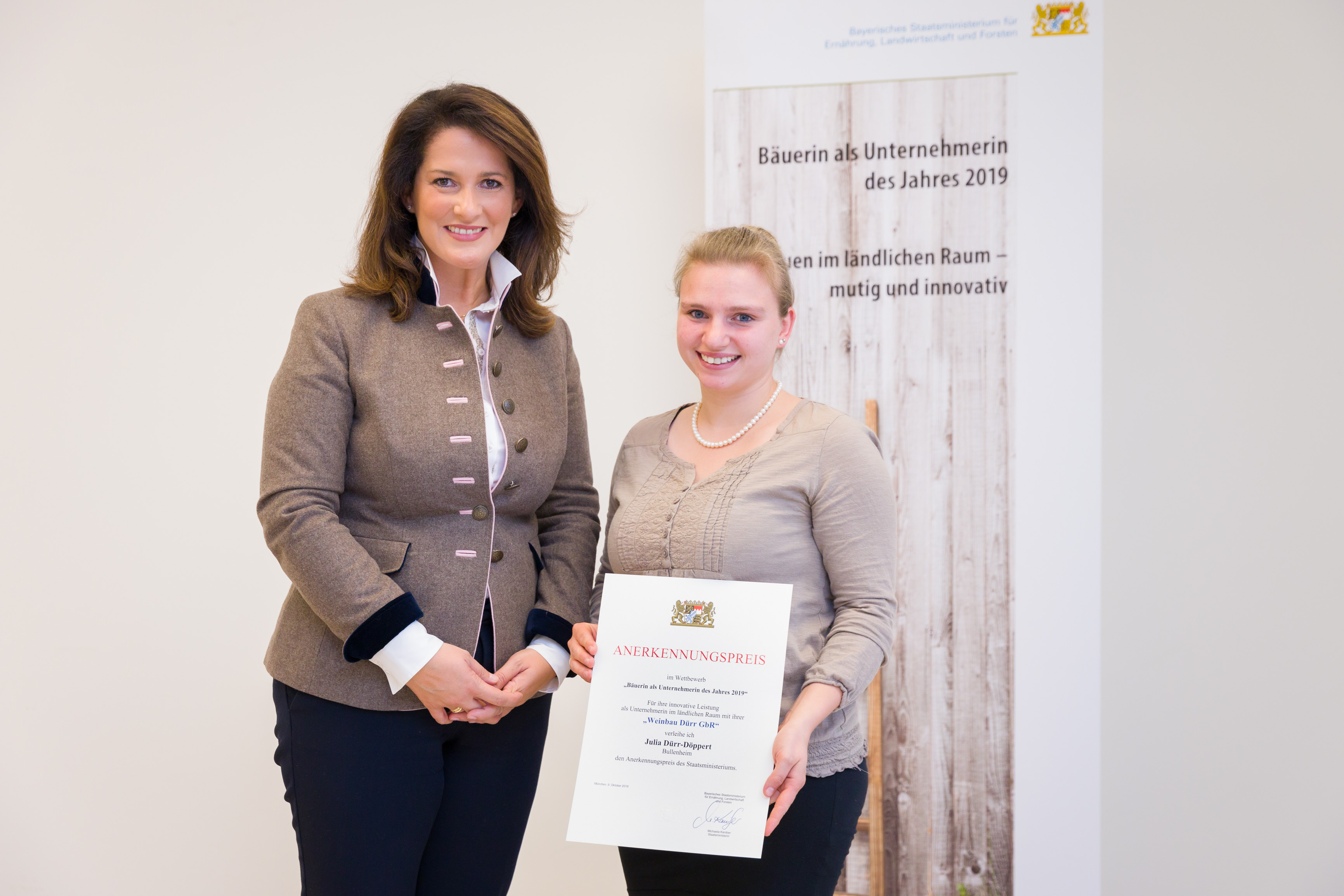 Bäuerinnen des Jahres: Anerkennungspreis an Julia Dürr-Döppert