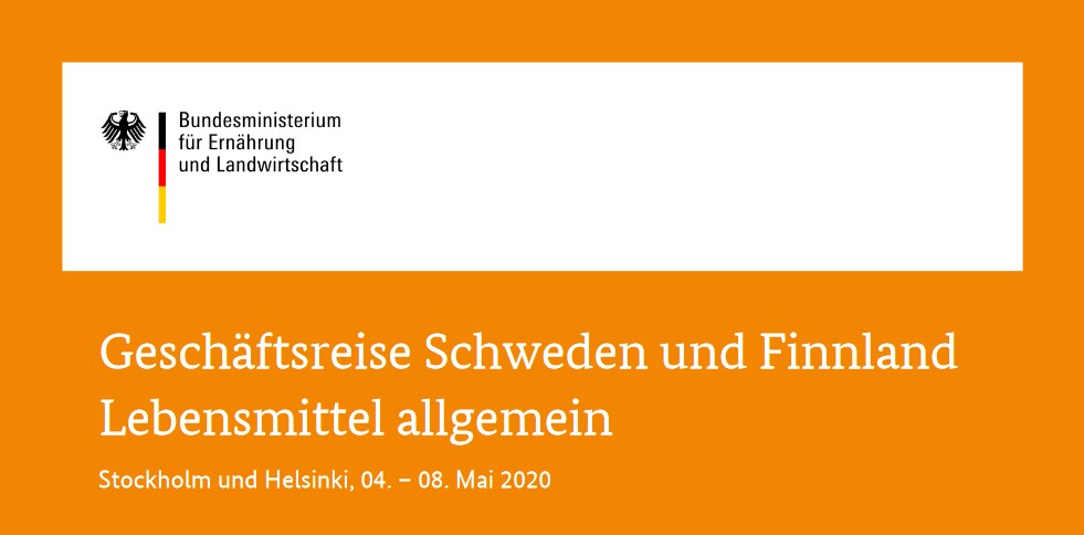 Geschäftsreise Schweden und Finnland – Lebensmittel allgemein