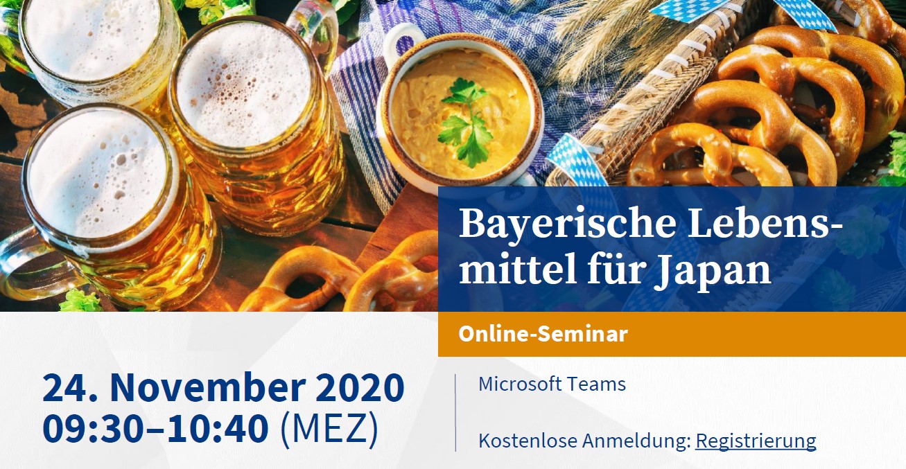 Onlineseminar der alp: Bayerische Lebensmittel für Japan