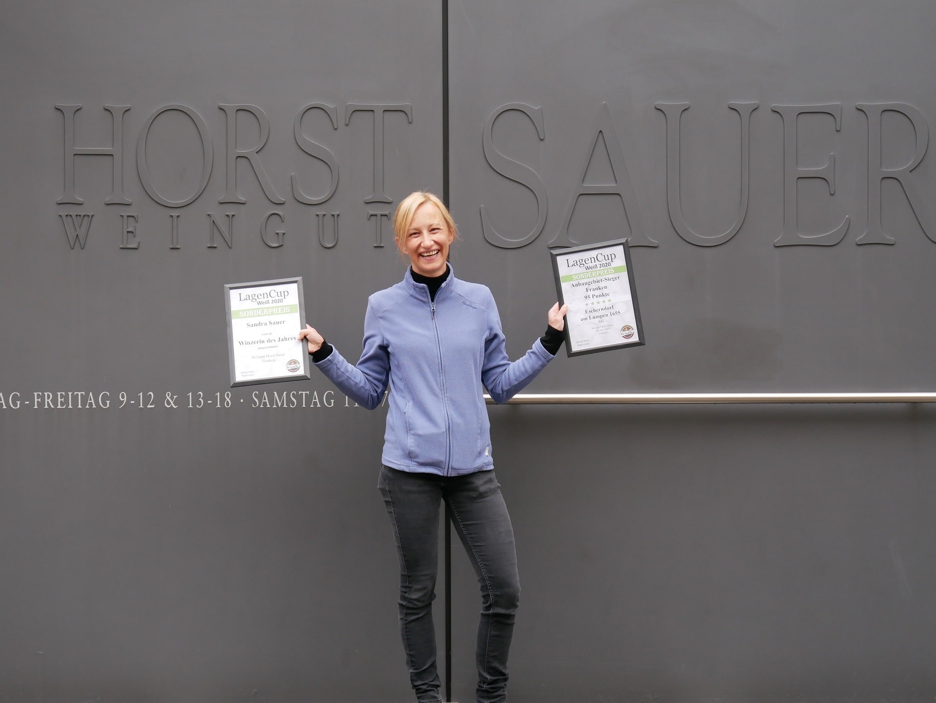 Winzerin des Jahres beim LagenCup 2020 – Sandra Sauer vom Weingut Horst Sauer