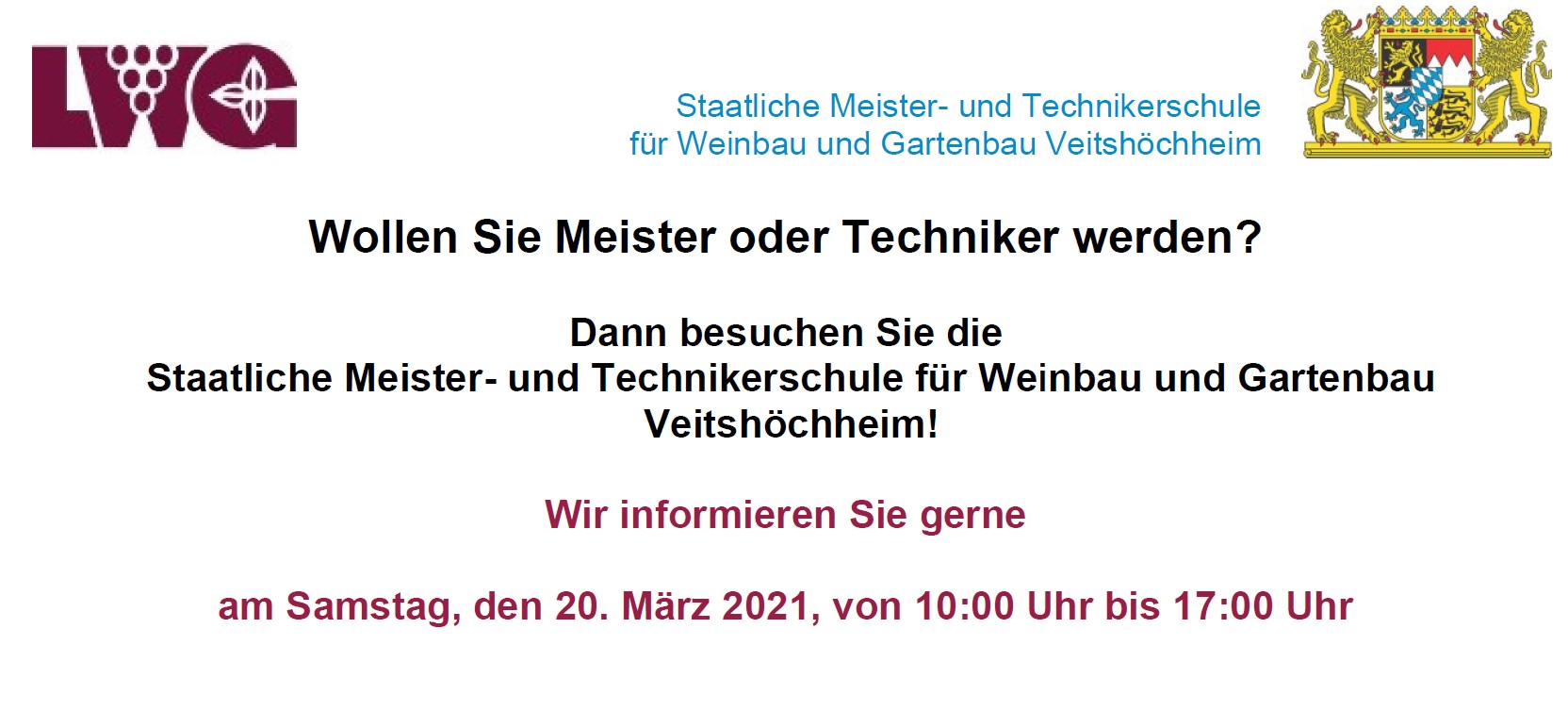 Wollen Sie Meister oder Techniker werden?