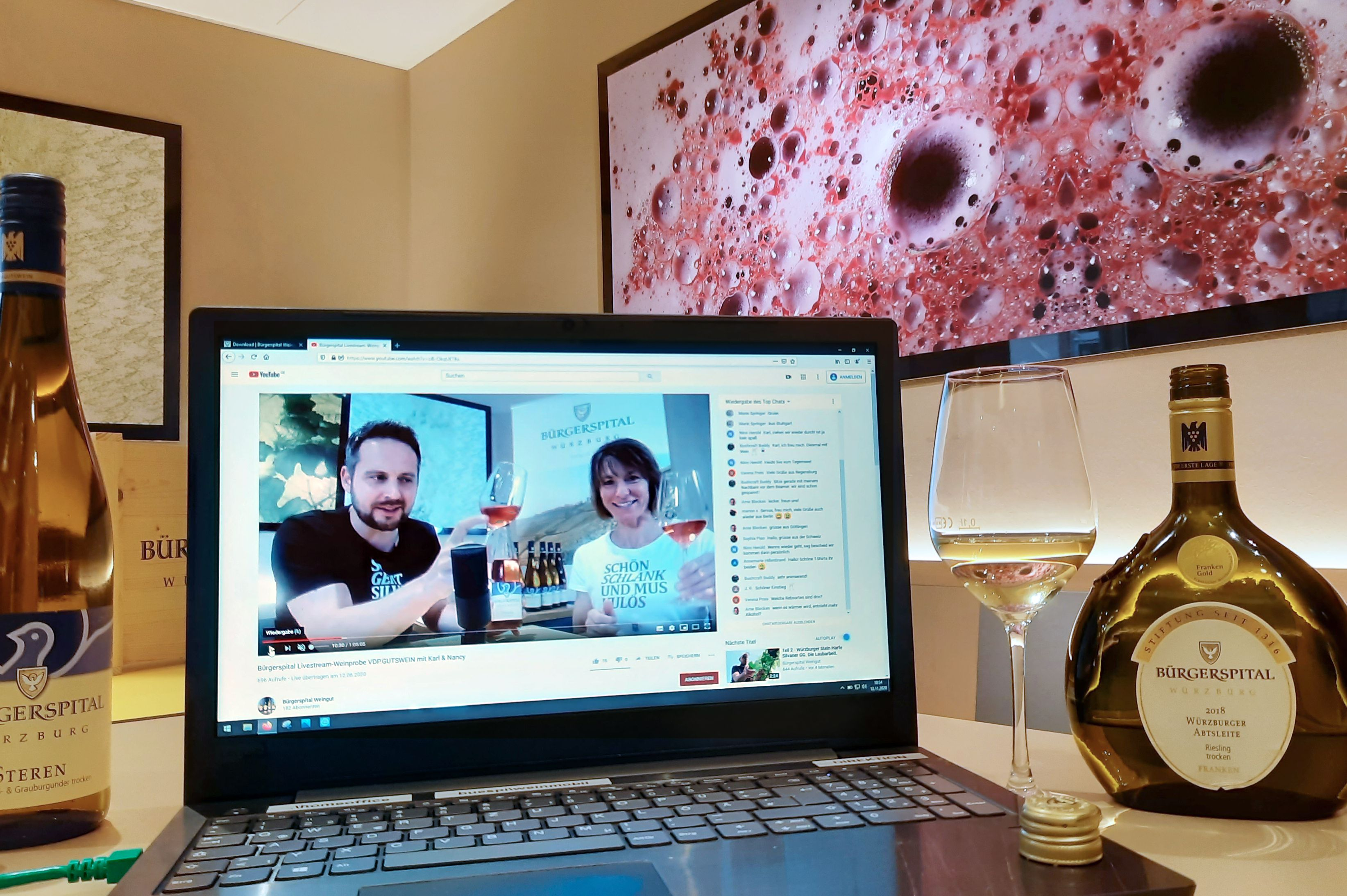 Online-Weinproben für Gruppen im Bürgerspital Weingut