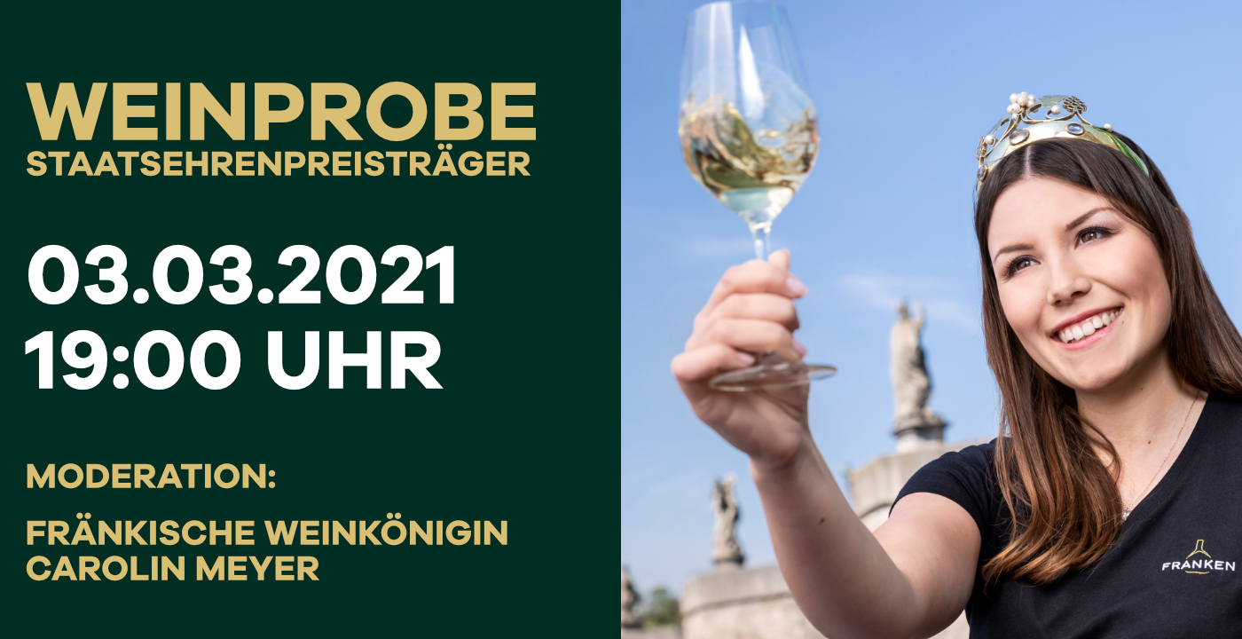 Zweite Online-Weinprobe Staatsehrenpreisgewinner am 3.3.2021