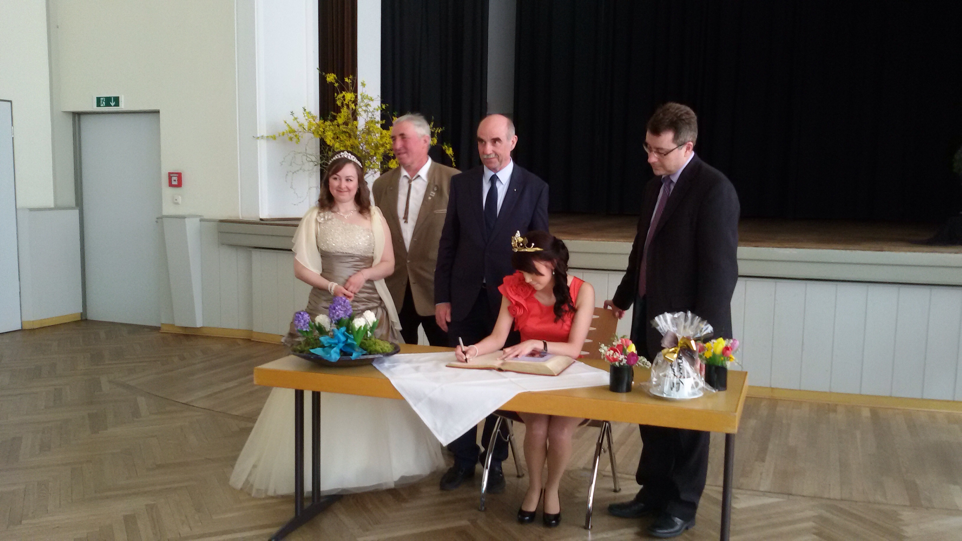 Eintrag ins goldene Buch