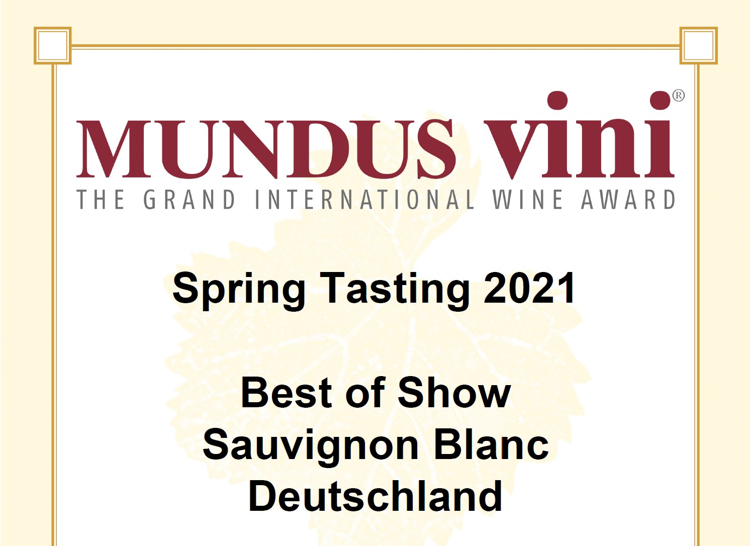 MUNDUS VINI: Sechs Goldmedaillen gehen nach Franken