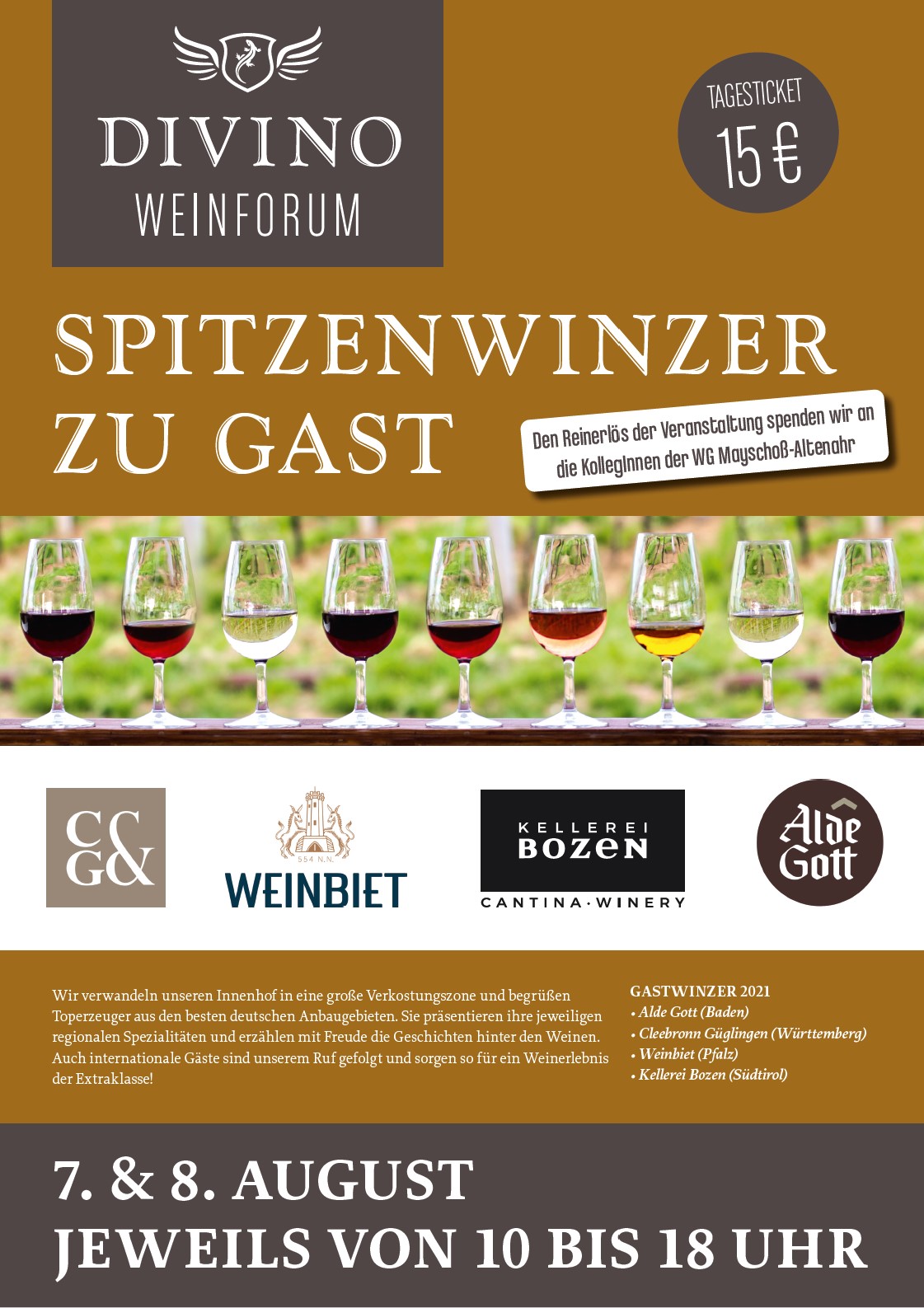 DIVINO WEINFORUM am 7. und 8. August