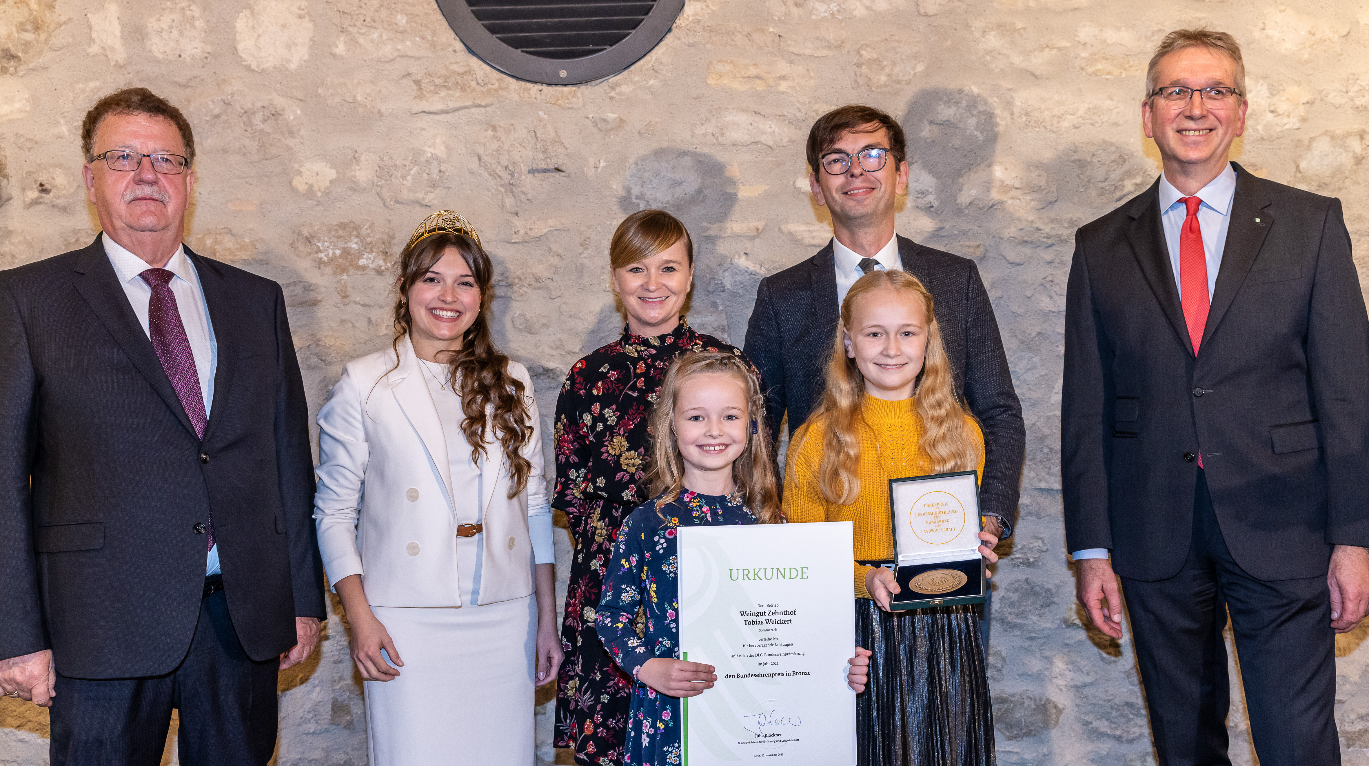 DLG-Bundesehrenpreis für das Weingut Zehnthof aus Sommerach