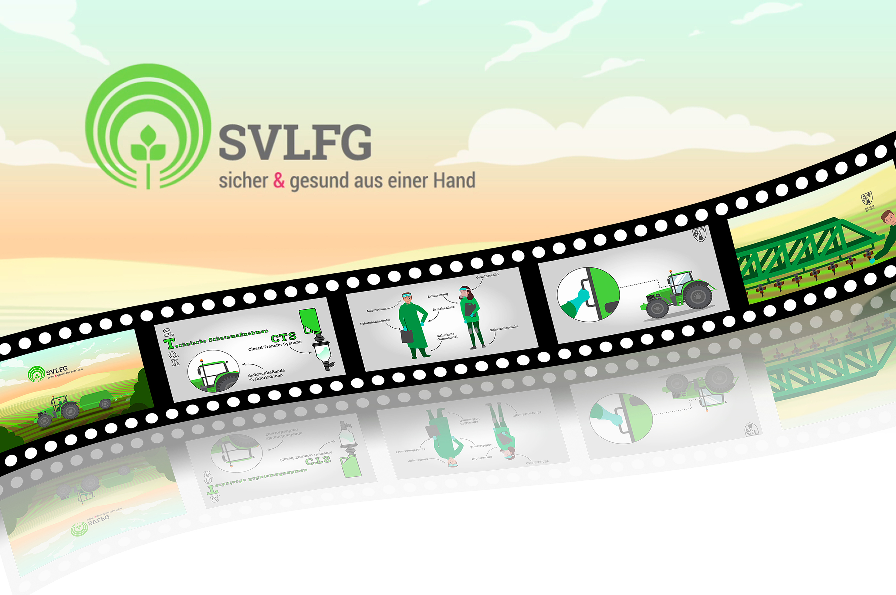 Anwenderschutz im Pflanzenschutz: Neue Filme auf dem YouTube-Kanal der SVLFG