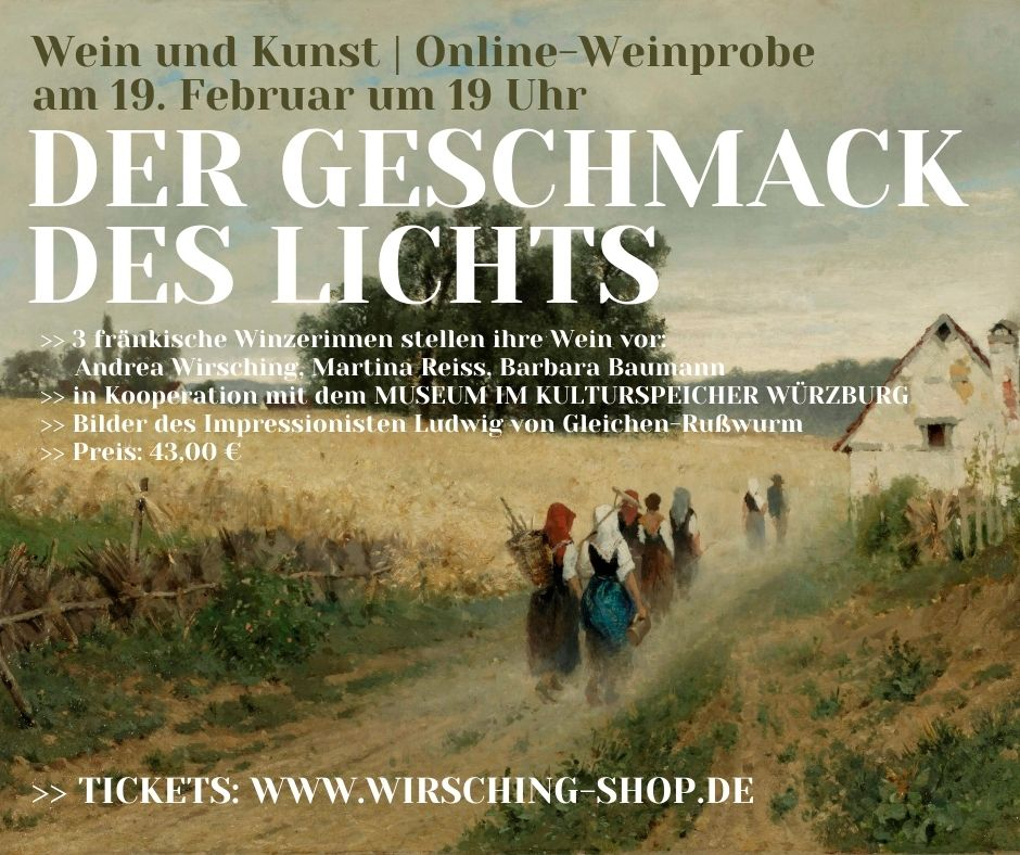 Online-Weinprobe und Kunst: Der Geschmack des Lichts
