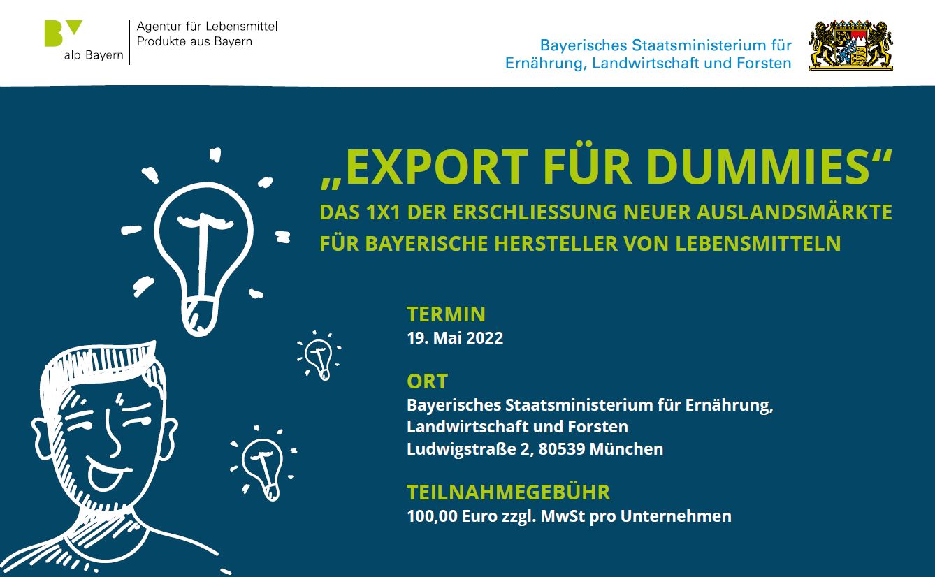 Erschließung neuer Auslandsmärkte: alp Bayern bietet Talks mit Export-Experten an