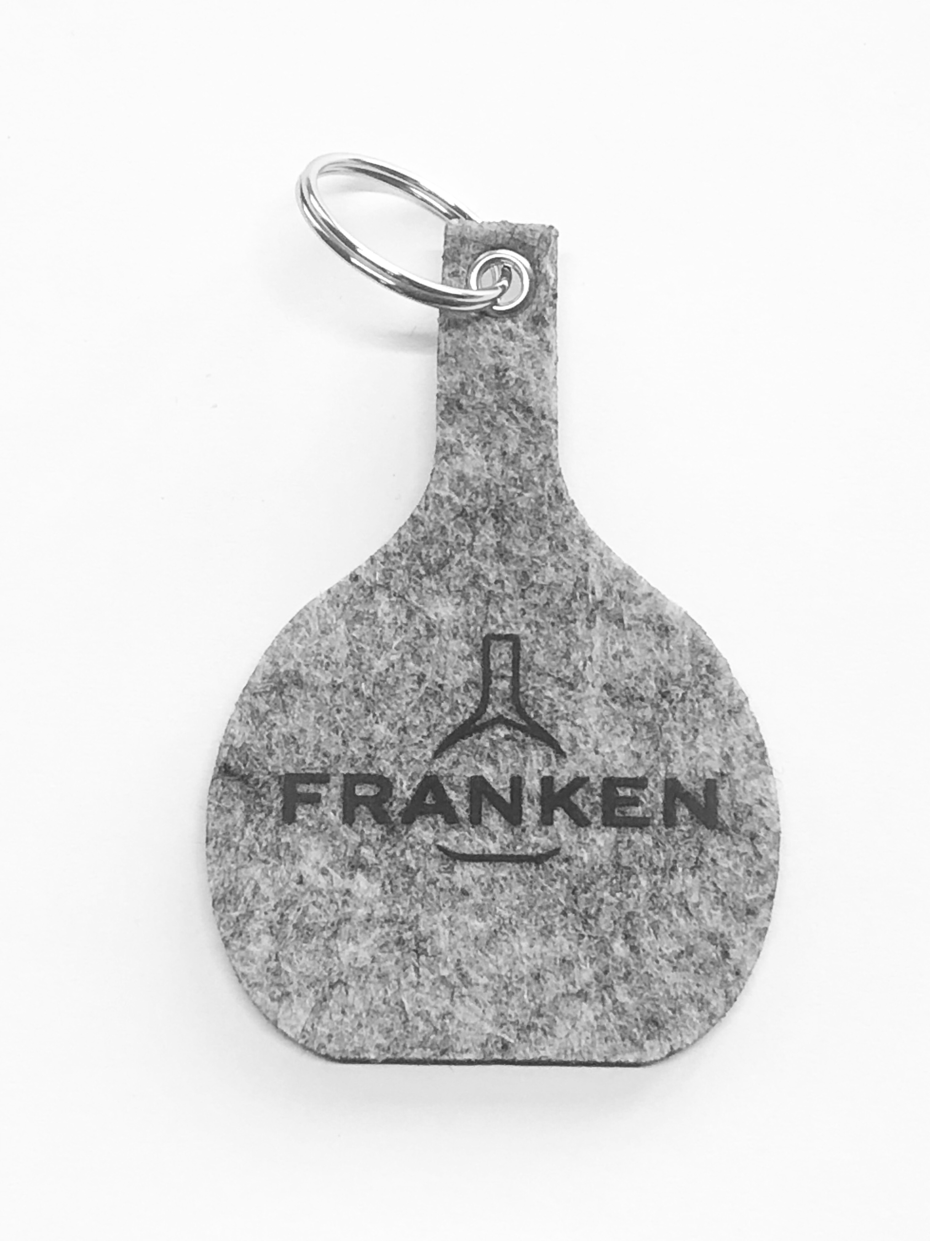 Werbemittel: Schlüsselanhänger in Bocksbeutelform