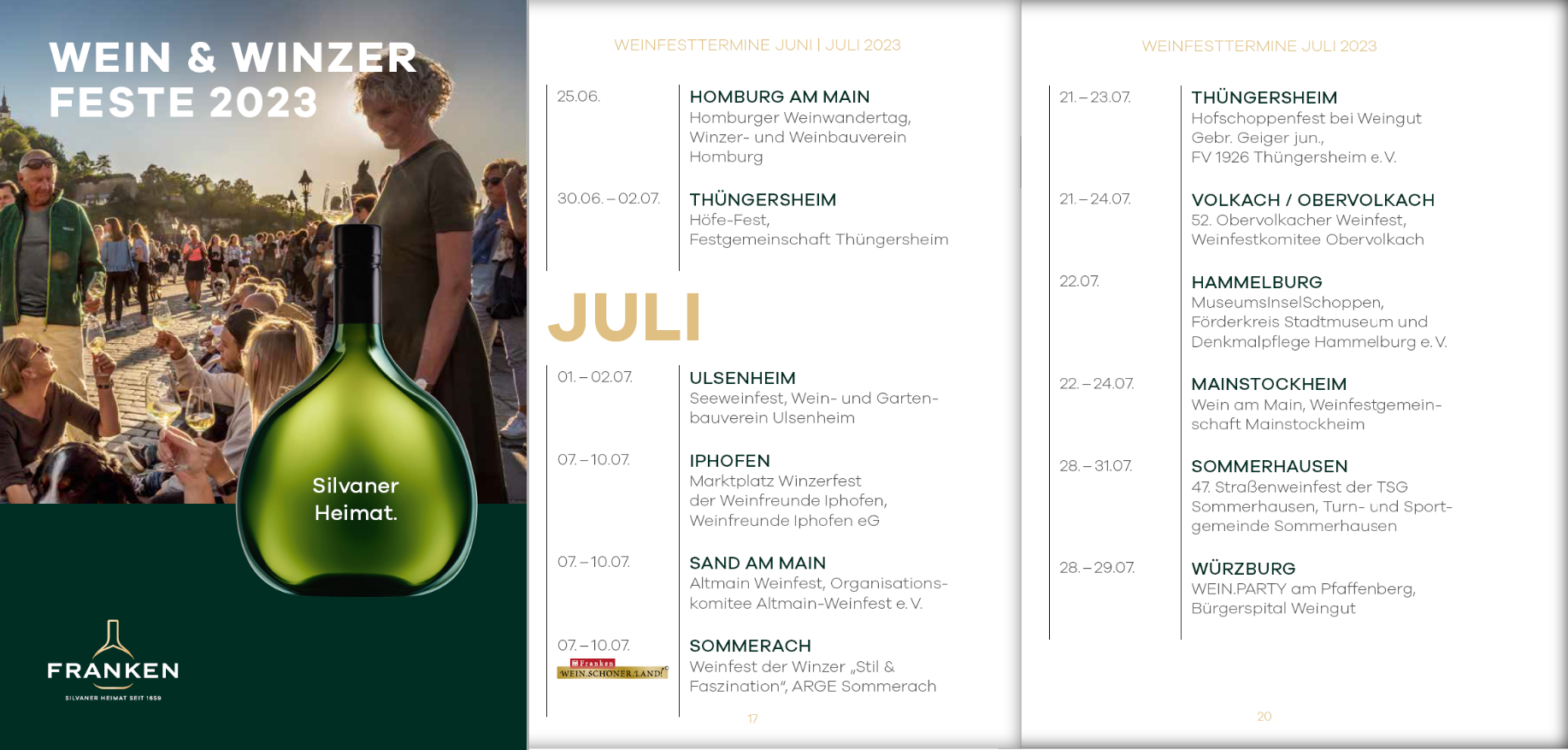 Der Weinfestkalender 2023 ist da!